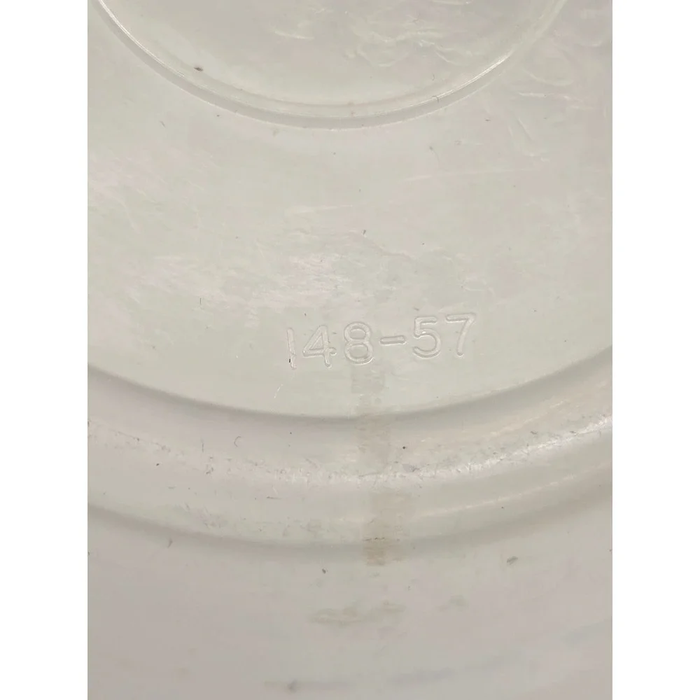 Vintage Tupperware Wonderlier Bowl Sheer White Frosted Clear 148-57‎ with Lid
